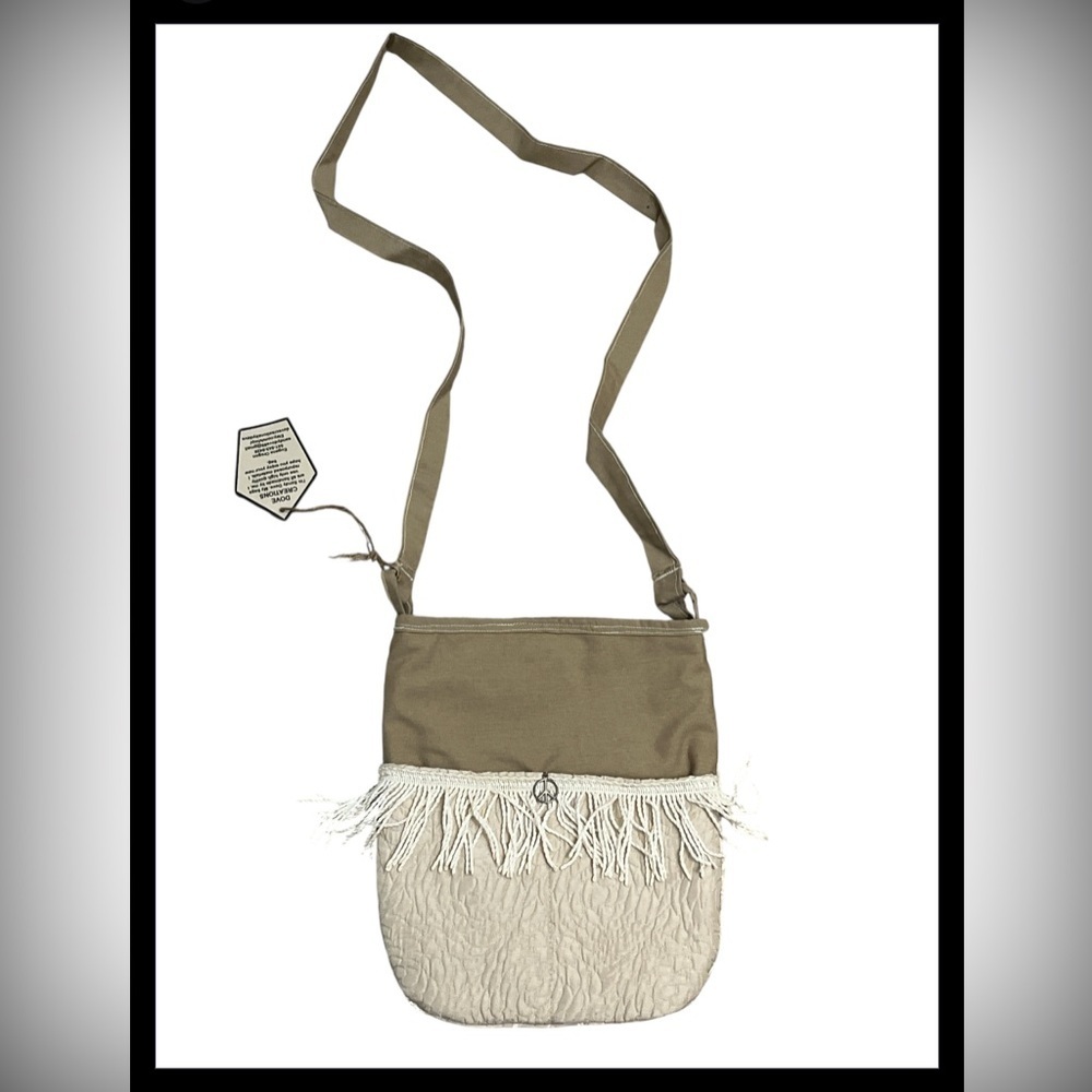 Handmade Crossbody Bag Repurposed Material NWT